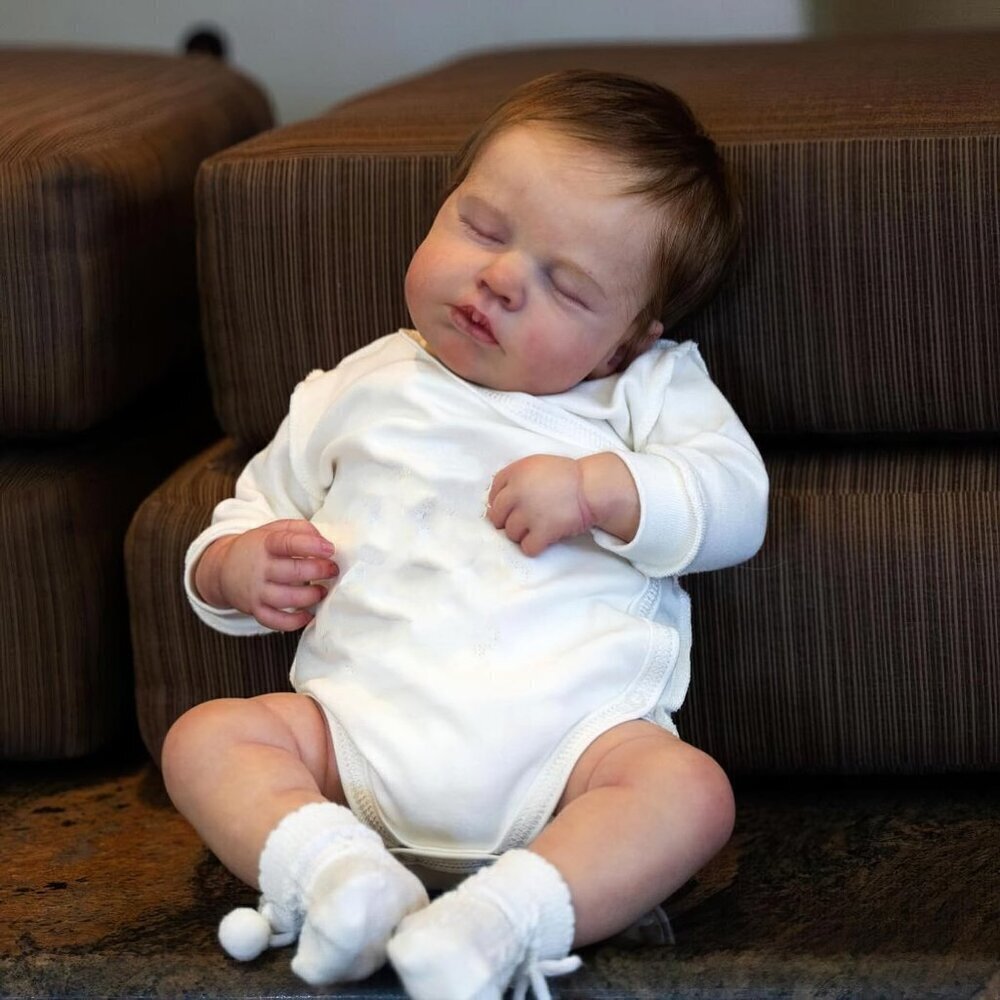 🆕19Inches Reborn Baby Dolls Crafted in Vinyl Full Body Sleeping Girl Doll
